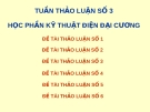 Đề tài thảo luận kỹ thuật điện đại cương