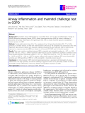 Báo cáo y học: "Airway inflammation and mannitol challenge test in COPD" 