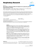 Báo cáo y học: " Prevention of elastase-induced emphysema in placenta growth factor knock-out mice"