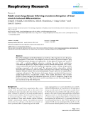 Báo cáo y học: " Adult onset lung disease following transient disruption of fetal stretch-induced differentiation"