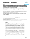Báo cáo y học: " Membrane diffusion- and capillary blood volume measurements are not useful as screening tools for pulmonary arterial hypertension in systemic sclerosis: a case control study"