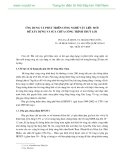 Ứng dụng và phát triển công nghệ vật liệu mới để xây dựng và sửa chữa công trình thuỷ lợi