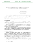 ỨNG DỤNG MÔ HÌNH THUỶ LỰC 2 CHIỀU TRONG QUY HOẠCH QUẢN LÝ VÙNG NGẬP LŨ - GIẢM NHẸ THIÊN TAI