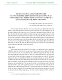 Kết quả ứng dụng  công nghệ phần mền và công nghệ điều khiển truyền số liệu tự động từ xa để HĐH và nâng cao hiệu quả quản lý khai thác hệ thống thủy nông