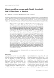 Báo cáo khoa học: "Cryptosporidium parvum and Giardia intestinalis in Calf Diarrhoea in Sweden"