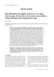 Báo cáo khoa học: "Review article Heat Resistance in Liquids of Enterococcus spp., Listeria spp., Escherichia coli, Yersinia enterocolitica, Salmonella spp. and Campylobacter spp"
