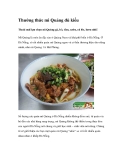 Thưởng thức mì Quảng đủ kiểu