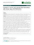 Báo cáo y học: "Changes in serum and synovial fluid biomarkers after acute injury (NCT00332254)"