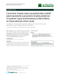 Báo cáo y học: "Correction: Steady-state mycophenolate mofetil pharmacokinetic parameters enable prediction of systemic lupus erythematosus clinical flares: an observational cohort study"