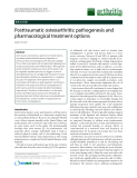 Báo cáo y học: "Posttraumatic osteoarthritis: pathogenesis and pharmacological treatment options"