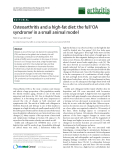 Báo cáo y học: "Osteoarthritis and a high-fat diet: the full ‘OA syndrome’ in a small animal model"