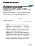 Báo cáo y học: "  Body mass index is associated with reduced exhaled nitric oxide and higher exhaled 8-isoprostanes in asthmatics"