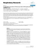 Báo cáo y học: "Longitudinal association of body mass index with lung function: The CARDIA Study"