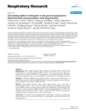 Báo cáo y học: " Circulating alpha1-antitrypsin in the general population: Determinants and association with lung function"