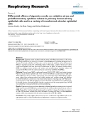 Báo cáo y học: Differential effects of cigarette smoke on oxidative stress and proinflammatory cytokine release in primary human airway epithelial cells and in a variety of transformed alveolar epithelial cells