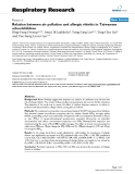 Báo cáo y học: " Relation between air pollution and allergic rhinitis in Taiwanese schoolchildren"