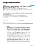 Báo cáo y học: " Overexpression of endothelial nitric oxide synthase suppresses features of allergic asthma in mice"