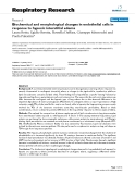 Báo cáo y học: "Biochemical and morphological changes in endothelial cells in response to hypoxic interstitial edema"