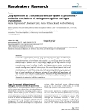 Báo cáo y học: "Lung epithelium as a sentinel and effector system in pneumonia – molecular mechanisms of pathogen "