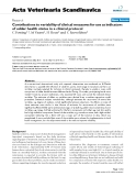 Báo cáo khoa học: " Contributions to variability of clinical measures for use as indicators of udder health status in a clinical protocol"