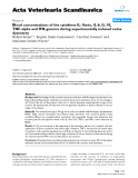 Báo cáo khoa học: " Blood concentrations of the cytokines IL-1beta, IL-6, IL-10, TNF-alpha and IFN-gamma during experimentally induced swine dysentery"