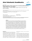 Báo cáo khoa học: " Ruminal acidosis and the rapid onset of ruminal parakeratosis in a mature dairy cow: a case report"