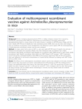 Báo cáo khoa học: "Evaluation of multicomponent recombinant vaccines against Actinobacillus pleuropneumoniae in mice"