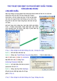 THỦ THUẬT BẢO MẬT VÀ PHÁ BỎ MẬT KHẨU TRONG VĂN BẢN MS WORD