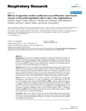 Báo cáo y học: "  Effects of cigarette smoke condensate on proliferation and wound closure of bronchial epithelial cells in vitro: role of glutathione"