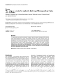 Báo cáo y học: "The lung as a route for systemic delivery of therapeutic proteins and peptides"