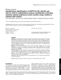 Báo cáo y học: " amplification refractory mutation system polymerase chain reaction assay: studies in patients with asthma"