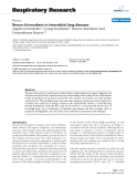 Báo cáo y học: "Serum biomarkers in interstitial lung diseases"