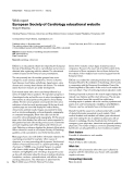 Báo cáo khoa học: "European Society of Cardiology educational website"