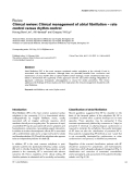 Báo cáo khoa học: "Clinical review: Clinical management of atrial fibrillation – rate control versus rhythm control"