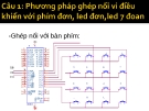 Bài tập ôn về Kỹ thuật vi điều khiển