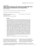 Báo cáo y học: "Saline volume expansion and cardiovascular physiology: novel observations, old explanations, and new questions"