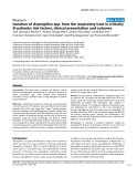 Báo cáo khoa học: "Isolation of Aspergillus spp. from the respiratory tract in critically ill patients: risk factors, clinical presentation and outcome"