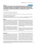 Báo cáo khoa học: "Influence of support on intra-abdominal pressure, hepatic kinetics of indocyanine green and extravascular lung water during prone positioning in patients with ARDS: a randomized crossover study"
