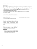 Báo cáo khoa học: " Correction: Influence of support on intra-abdominal pressure, hepatic kinetics of indocyanine green and extravascular lung water during prone positioning in patients with ARDS: a randomized crossover study"