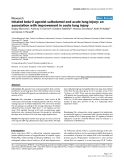 Báo cáo khoa học: "nhaled beta-2 agonist salbutamol and acute lung injury: an association with improvement in acute lung injury"