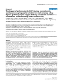 Báo cáo y học: "Ethics review: The impact of an hematocrit of 20% during normothermic cardiopulmonary bypass for elective low risk coronary artery bypass graft surgery on oxygen delivery and clinical outcome – a randomized controlled study [ISRCTN35655335]"