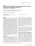 Ethics review: Perioperative do-not-resuscitate orders – doing ‘nothing’ when ‘something’ can be done