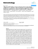 Báo cáo y học: ""Shock and kill" effects of class I-selective histone deacetylase inhibitors in combination with the glutathione synthesis inhibitor buthionine sulfoximine in cell line models for HIV-1 quiescence"