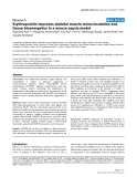 Báo cáo khoa học: "Erythropoietin improves skeletal muscle microcirculation and tissue bioenergetics in a mouse sepsis model"