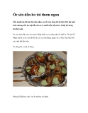 Ốc sên dồn bơ tỏi thơm ngon