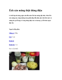Ếch xào măng thật đúng điệu