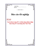 Đề tài tốt nghiệp :Tự do hóa trong EU và khả năng thâm nhập thị trờng EU của hàng hoá Việt Nam Phần 2