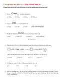 Trắc nghiệm Hóa Hữu Cơ (3)
