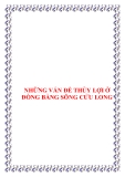 NHỮNG VẤN ÐỀ THỦY LỢI Ở ÐỒNG BẰNG SÔNG CỬU LONG