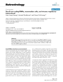 Báo cáo y học: " Small non-coding RNAs, mammalian cells, and viruses: regulatory interactions?"